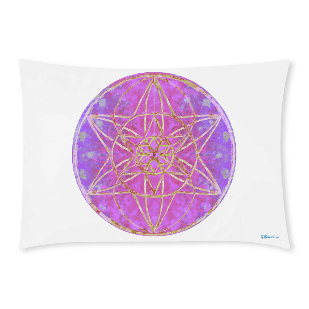 protection in purple colors Custom Rectangle Pillow Case 20x30 (One Side)