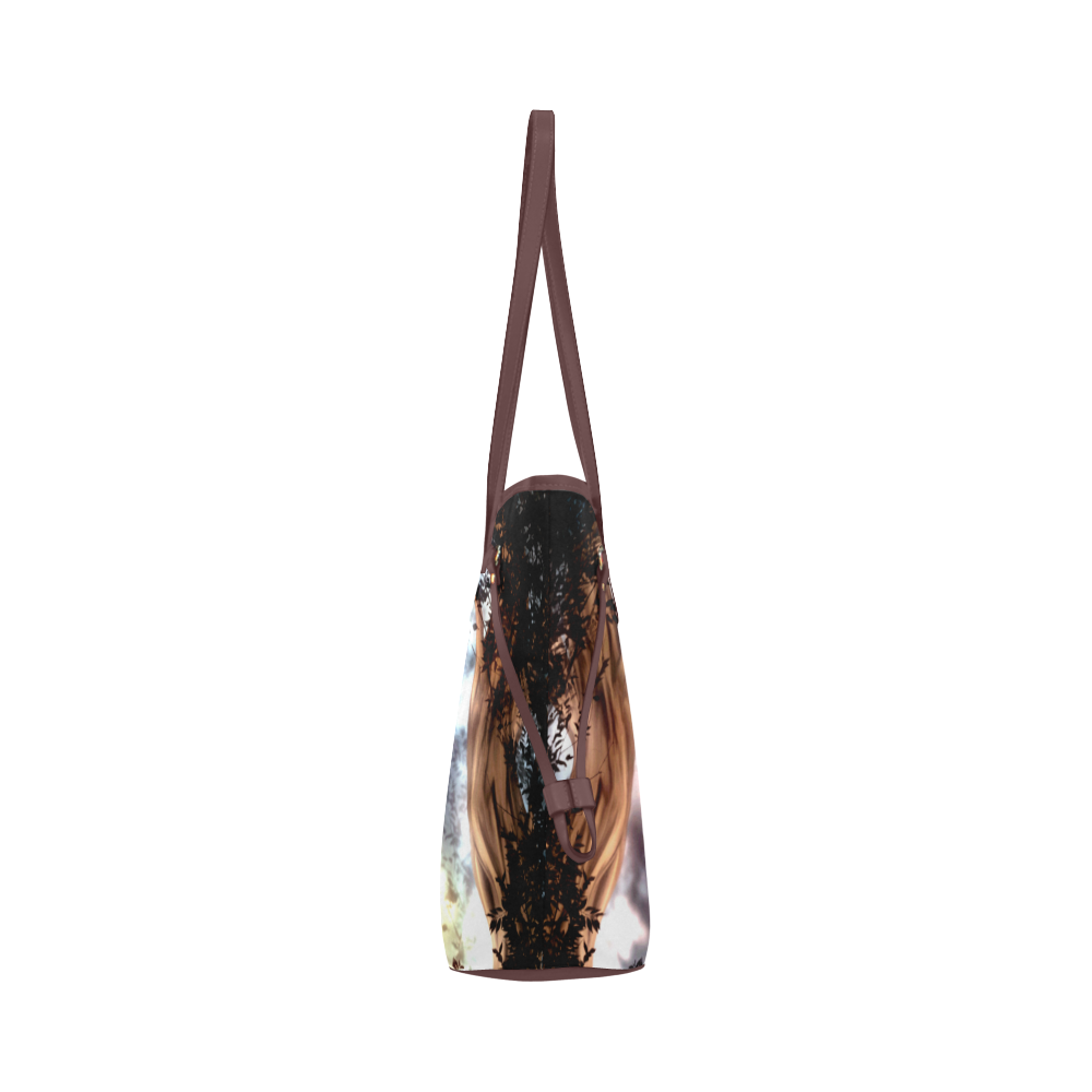 The dark fairy with crow Clover Canvas Tote Bag (Model 1661)