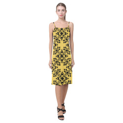 Primrose Yellow Damask Alcestis Slip Dress (Model D05)