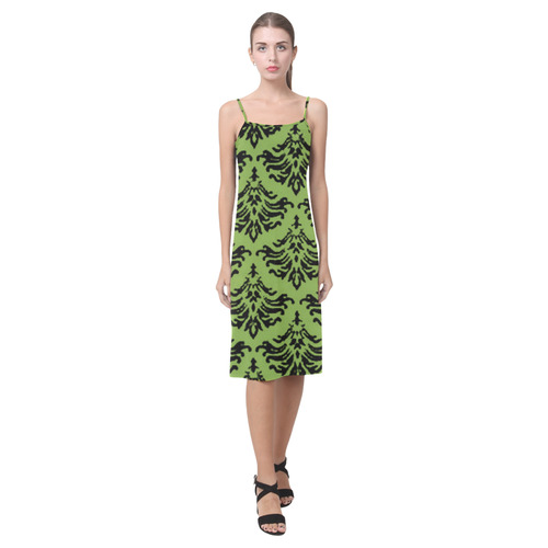 Greenery Damask Alcestis Slip Dress (Model D05)