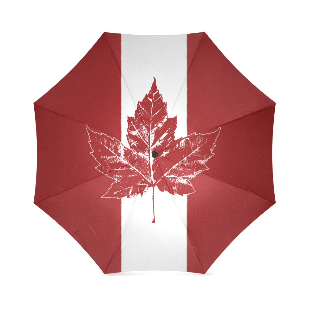 Cool Canada Flag Umbrellas Foldable Umbrella (Model U01)