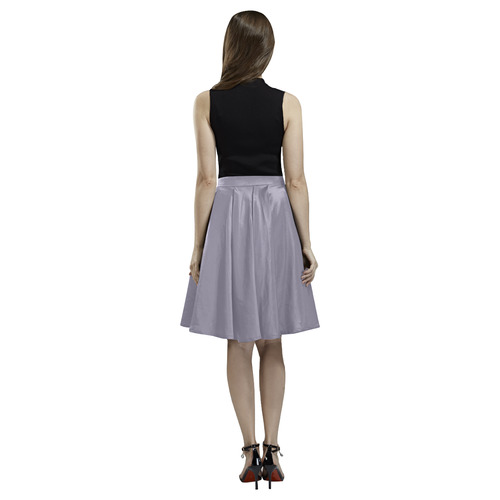 Smokey Topaz Melete Pleated Midi Skirt (Model D15)