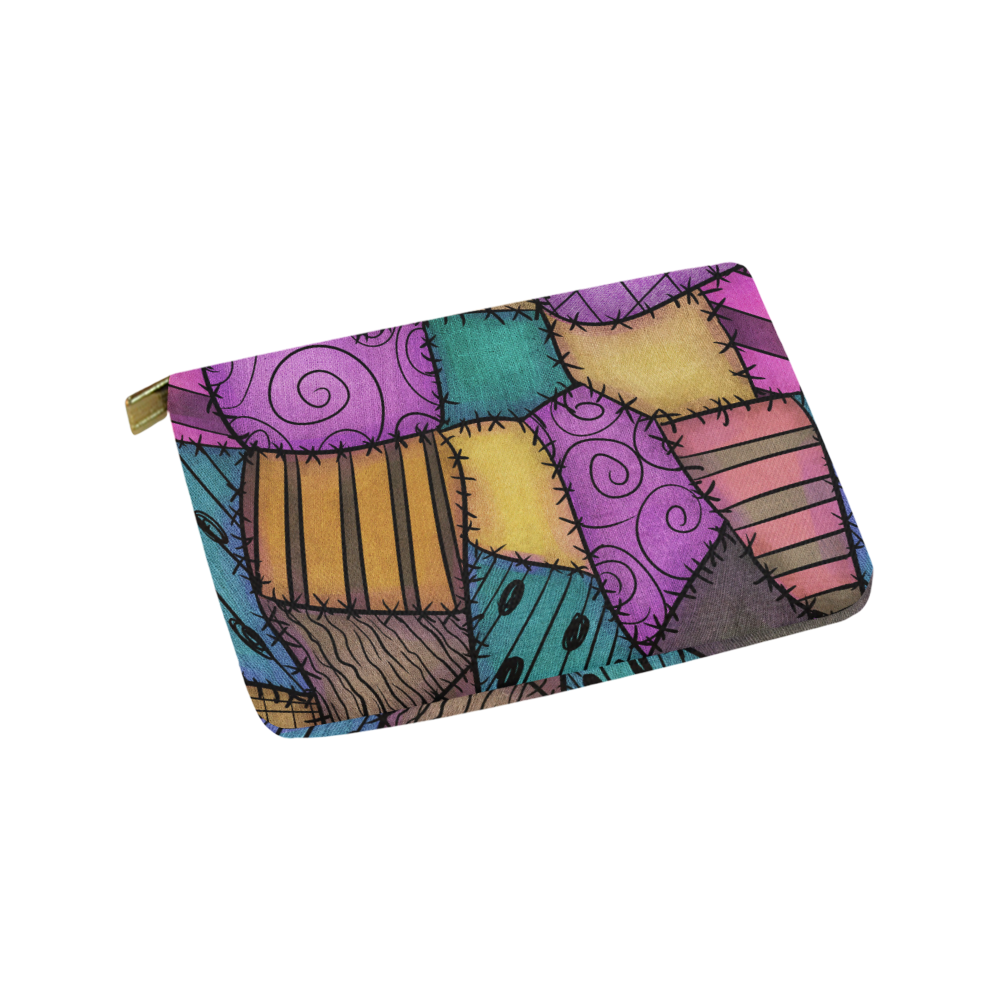 Patchwork Scraps Carry-All Pouch 9.5''x6''