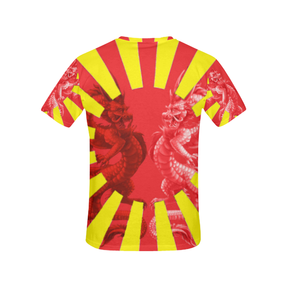 Yin Yang dragons All Over Print T-Shirt for Women (USA Size) (Model T40)