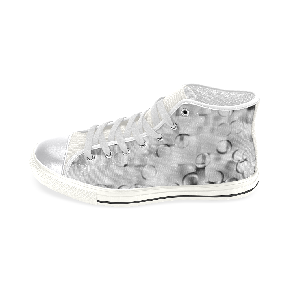 With these rings... - Jera Nour Women's Classic High Top Canvas Shoes (Model 017)