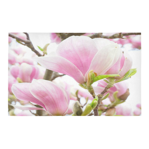Pink Magnolia In Bloom Bath Rug 20''x 32''