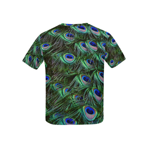 Peacock Feathers Kids' All Over Print T-shirt (USA Size) (Model T40)