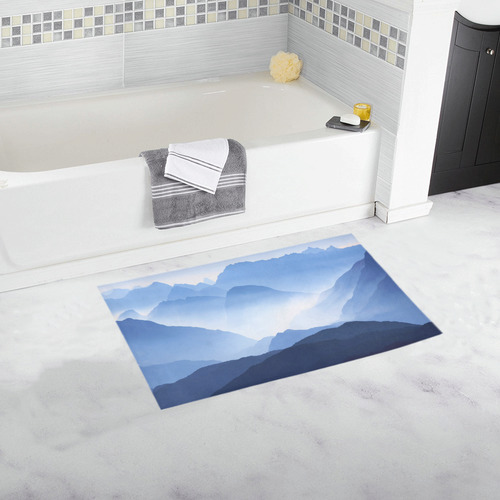 Blue Mountain Dreams Bath Rug 16''x 28''
