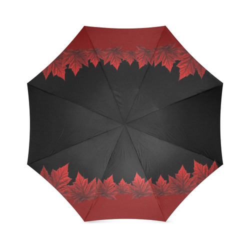 Canada Souvenir Umbrellas Autumn Maple Leaves Souvenirs Foldable Umbrella (Model U01)