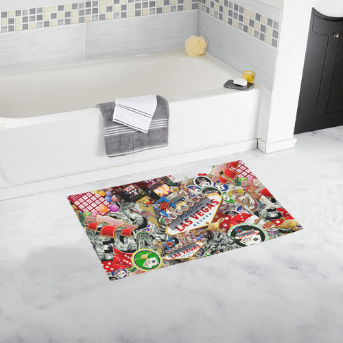 Las Vegas Icons - Gamblers Delight Bath Rug 16''x 28''