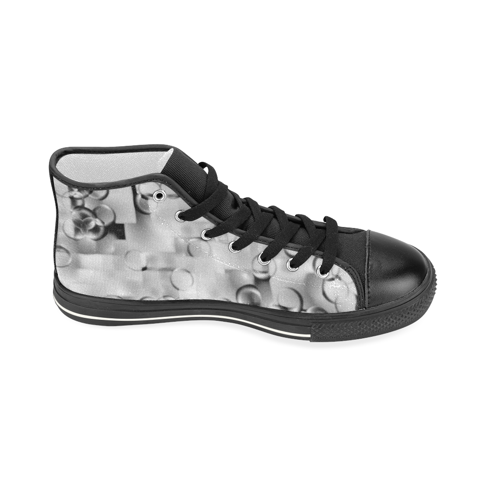 With these rings... - Jera Nour Women's Classic High Top Canvas Shoes (Model 017)