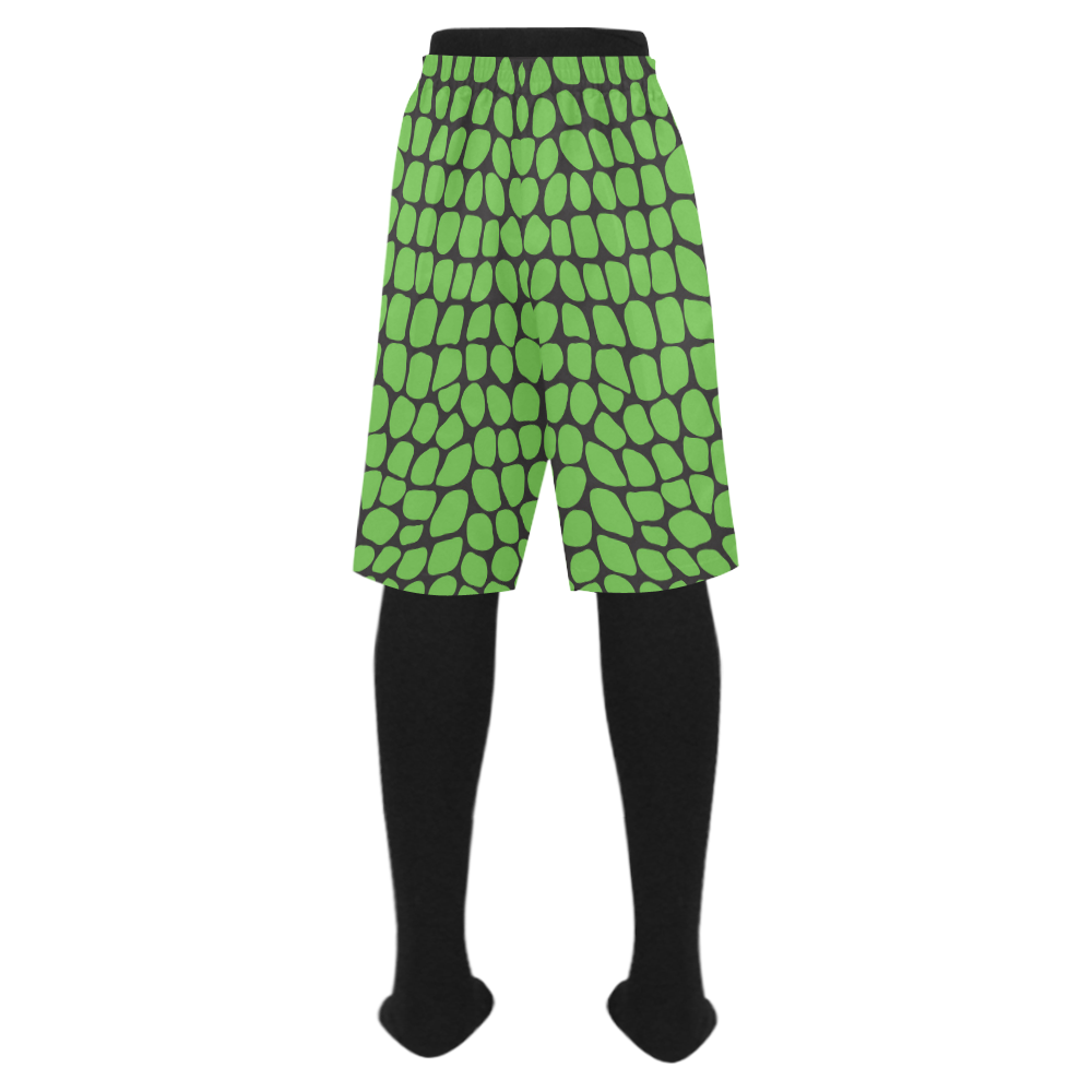 Green Gator Men's Swim Trunks Men's Swim Trunk (Model L21)