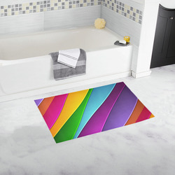 Layered Rainbow Bath Rug 16''x 28''