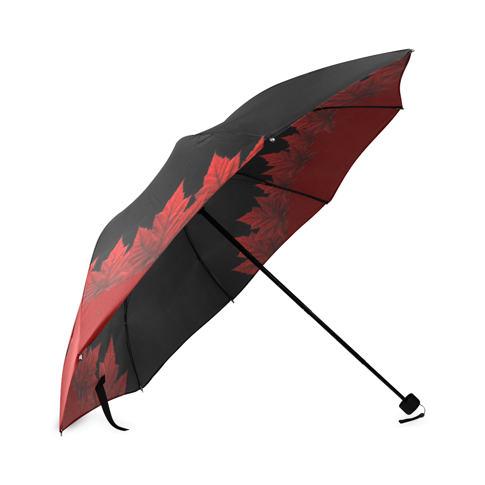 Canada Souvenir Umbrellas Autumn Maple Leaves Souvenirs Foldable Umbrella (Model U01)