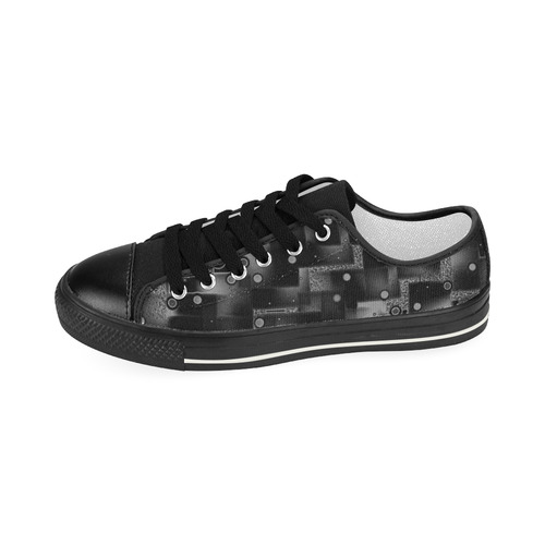 Stucco and Co. B&W - Jera Nour Women's Classic Canvas Shoes (Model 018)