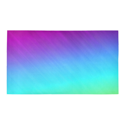 Neon Rainbow Rays Of Light Bath Rug 16''x 28''