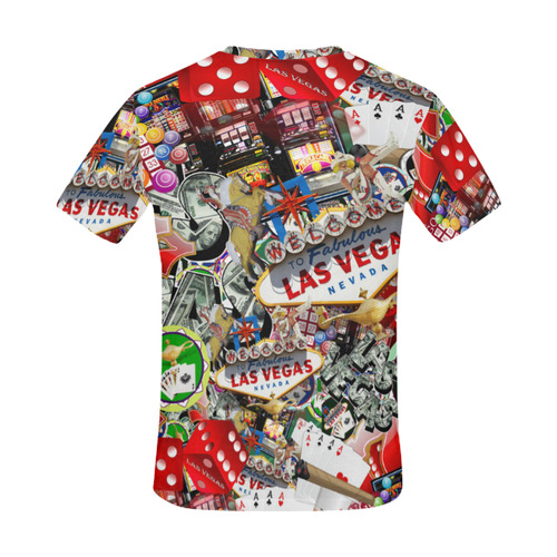 Las Vegas Icons - Gamblers Delight All Over Print T-Shirt for Men (USA Size) (Model T40)
