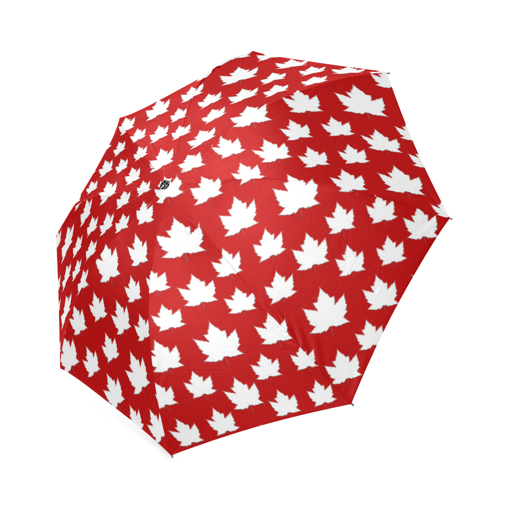 Cute Red Canada Umbrellas Foldable Umbrella (Model U01)