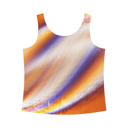 THE BIG WAVE Colorful Painting All Over Print Tank Top for Women (Model T43)