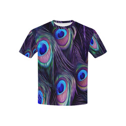 Peacock Kids' All Over Print T-shirt (USA Size) (Model T40)