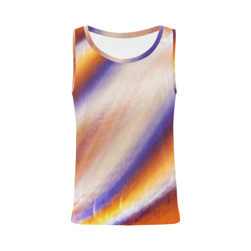 THE BIG WAVE Colorful Painting All Over Print Tank Top for Women (Model T43)