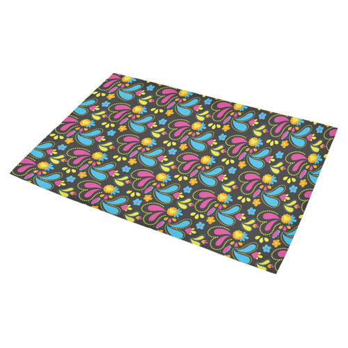 pretty paisley Azalea Doormat 30" x 18" (Sponge Material)