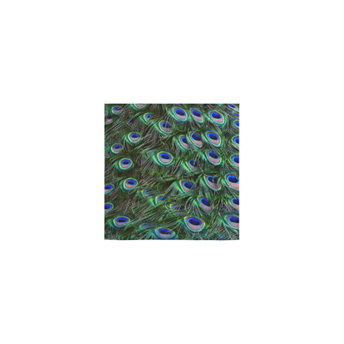 Peacock Feathers Square Towel 13“x13”