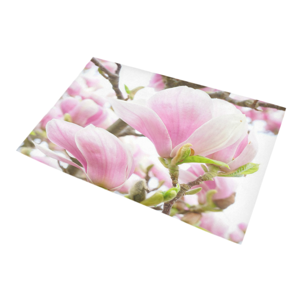 Pink Magnolia In Bloom Bath Rug 20''x 32''