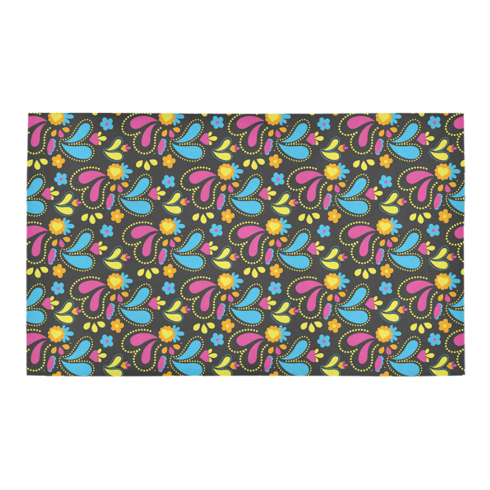pretty paisley Azalea Doormat 30" x 18" (Sponge Material)
