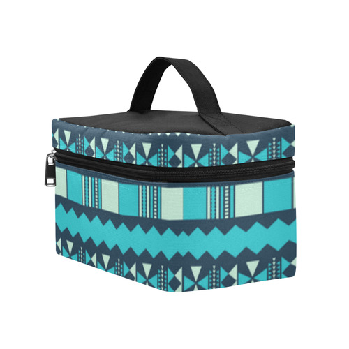 Blue Aztec Tribal Lunch Bag/Large (Model 1658)