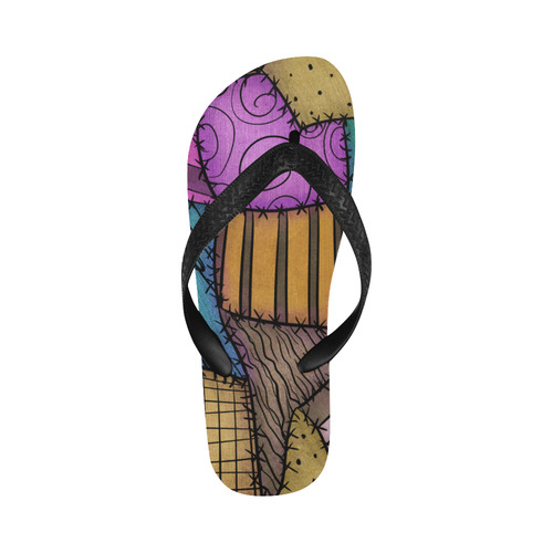 Patchwork Scraps Flip Flops for Men/Women (Model 040)