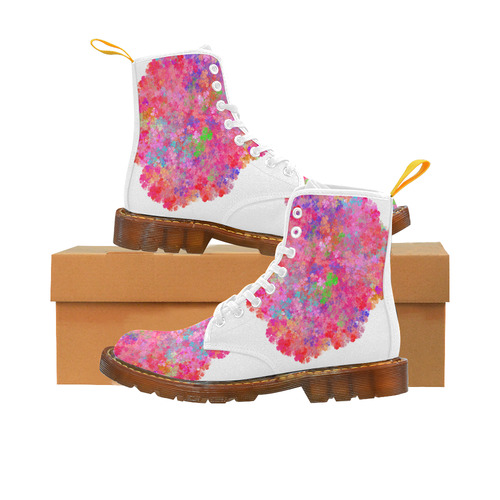 The Pink Party Colorful Splash Martin Boots For Men Model 1203H