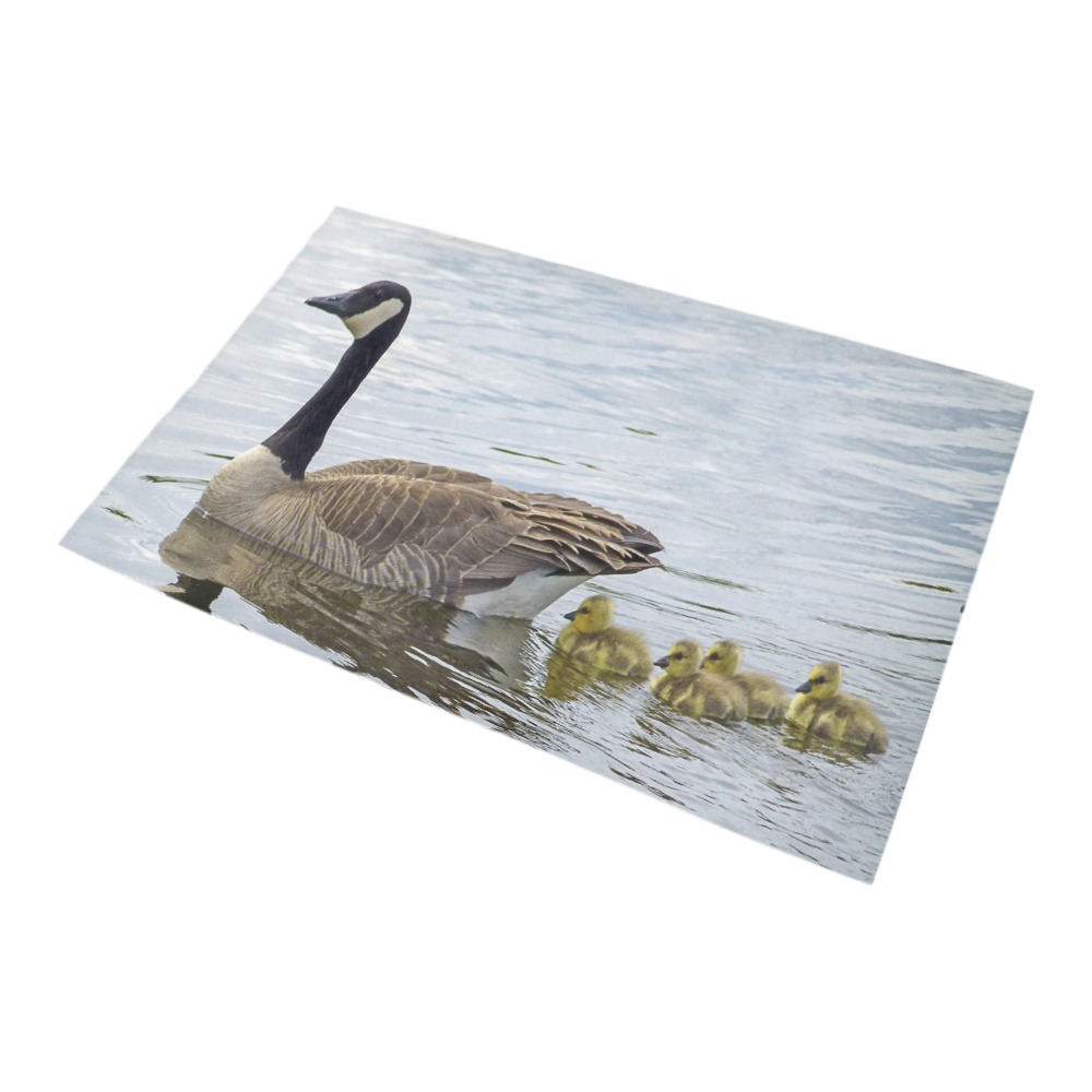 Goose And Baby Goslings Bath Rug 20''x 32''