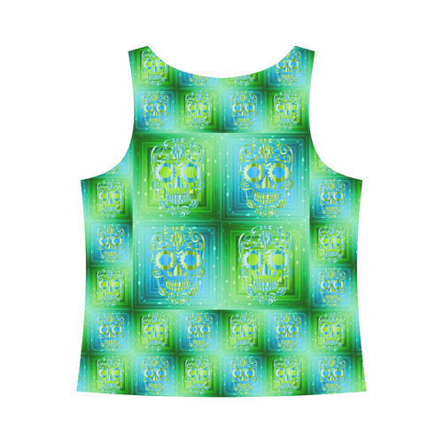 Skull20170558_by_JAMColors All Over Print Tank Top for Women (Model T43)