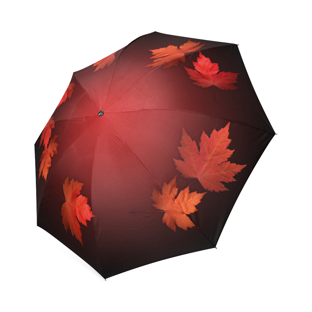 Autumn Leaves Umbrella Canada Souvenirs Foldable Umbrella (Model U01)