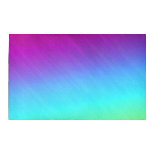 Neon Rainbow Rays Of Light Bath Rug 20''x 32''