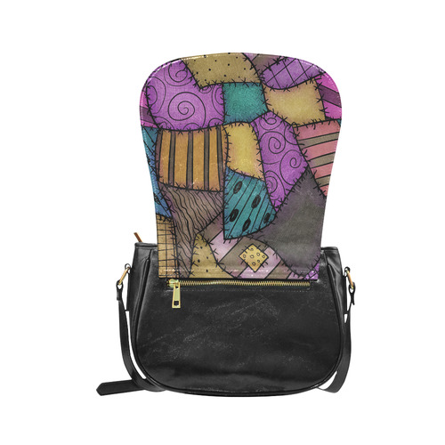 Patchwork Scraps Classic Saddle Bag/Small (Model 1648)