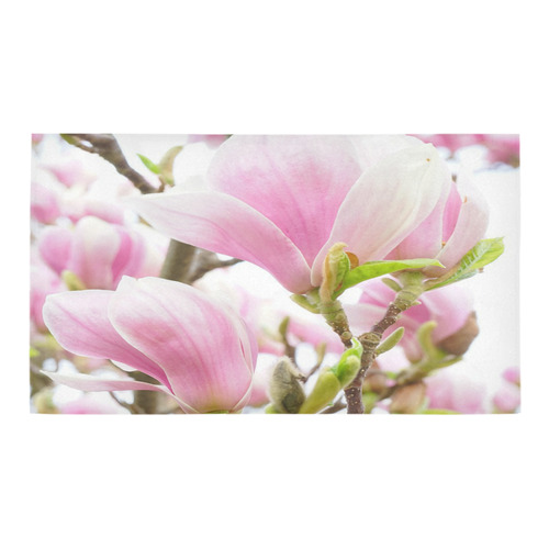 Pink Magnolia In Bloom Bath Rug 16''x 28''
