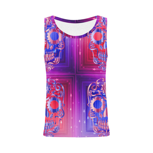 Skull20170539_by_JAMColors All Over Print Tank Top for Women (Model T43)
