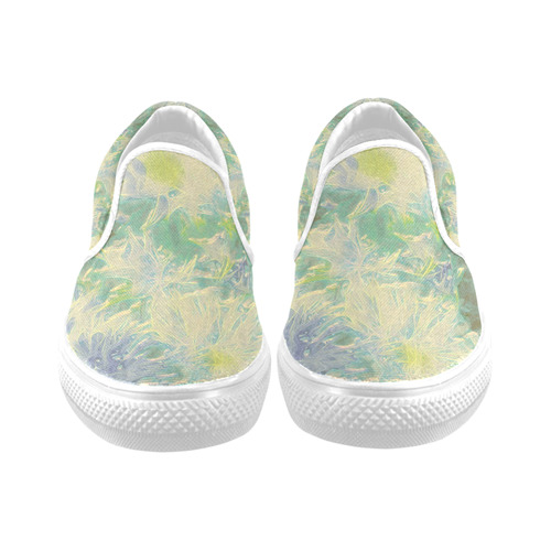 amazing Floral 617C by FeelGood Women's Unusual Slip-on Canvas Shoes (Model 019)