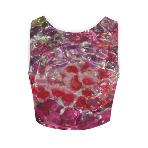 Petal Mania Women's Crop Top (Model T42)