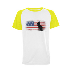Honor Our Heroes On Memorial Day Men's Raglan T-shirt (USA Size) (Model T11)