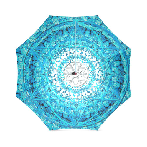 Protection from Jerusalem in blue Foldable Umbrella (Model U01)