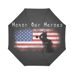 Honor Our Heroes On Memorial Day Auto-Foldable Umbrella (Model U04)