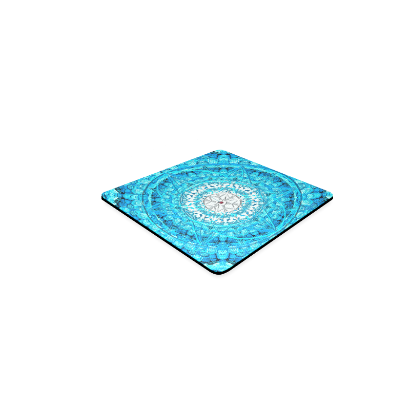 Protection from Jerusalem in blue Square Coaster