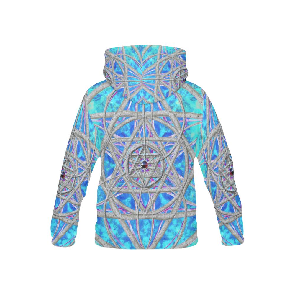 protection in blue harmony All Over Print Hoodie for Kid (USA Size) (Model H13)