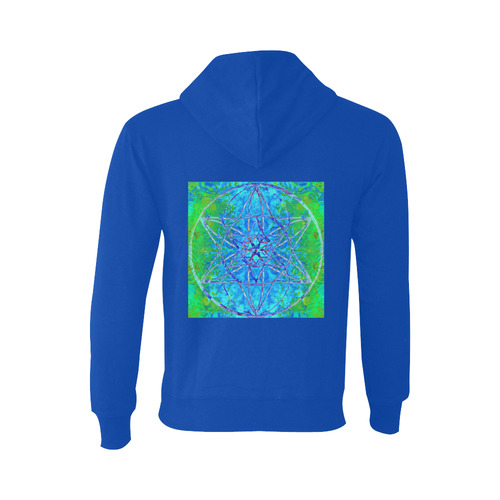 protection in nature colors-teal, blue and green- blue Oceanus Hoodie Sweatshirt (NEW) (Model H03)