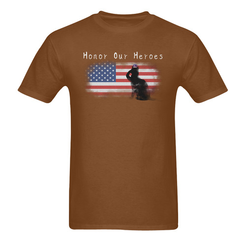 Honor Our Heroes On Memorial Day Men's T-Shirt in USA Size (Two Sides Printing)