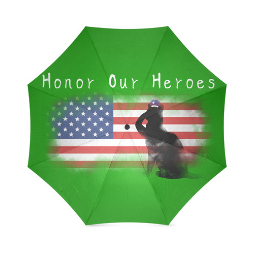 Honor Our Heroes On Memorial Day Foldable Umbrella (Model U01)