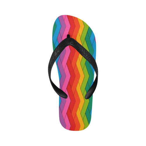 Woven Rainbow Flip Flops for Men/Women (Model 040)